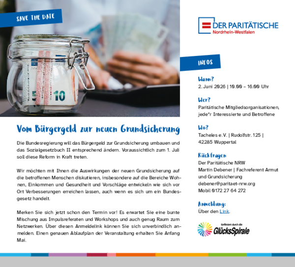 Flyer „Vom Bürgergeld zur neuen Grundsicherung“